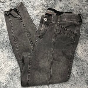 Torrid Gray Skinny Jeans with Distressed Look
